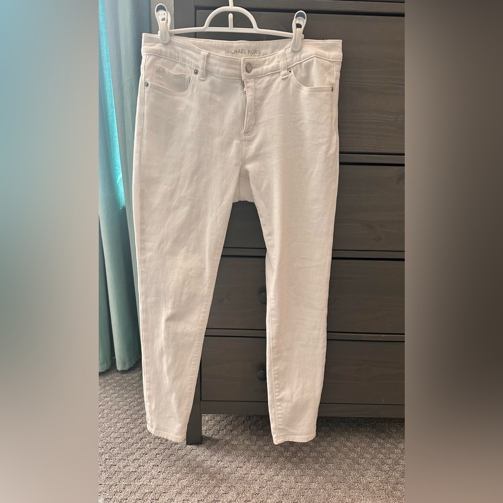 Michael Kors white skinny jeans (sz 8)